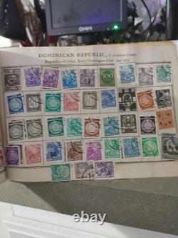 World/United States and Foreign Postage Stamp Album OLD AND NICE