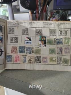 World/United States and Foreign Postage Stamp Album OLD AND NICE