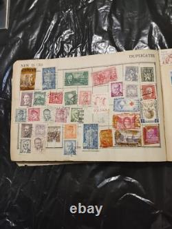World/United States and Foreign Postage Stamp Album OLD AND NICE