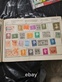 World/United States and Foreign Postage Stamp Album OLD AND NICE