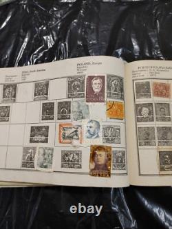 World/United States and Foreign Postage Stamp Album OLD AND NICE