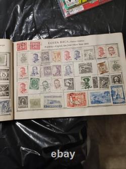World/United States and Foreign Postage Stamp Album OLD AND NICE