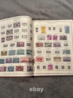 World Wide Postage Stamp Collection Album 100+ Countries, 1,000 + Vtg Stamps