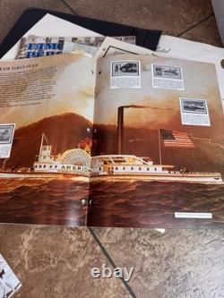 World Wide Postage Stamp Collection Album 100+ Countries, 1,000 + Vtg Stamps