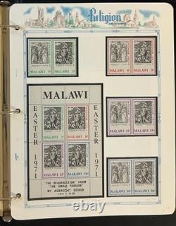 World Wide Religion Topicals Stamp Collection Album MNH ZAYIX