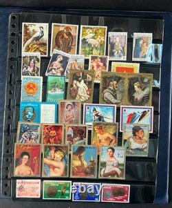 World Wide Stamp Collection Album Hundreds of Stamps Mint & Used ZAYIX