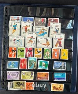 World Wide Stamp Collection Album Hundreds of Stamps Mint & Used ZAYIX