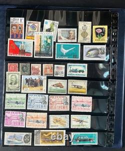 World Wide Stamp Collection Album Hundreds of Stamps Mint & Used ZAYIX