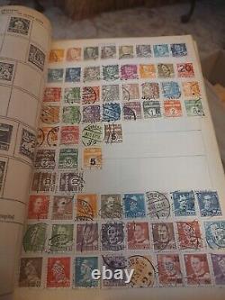 World Wide Stamp Collection Nestled In a Vintage 1935 Whitman Album. Nostalgia+