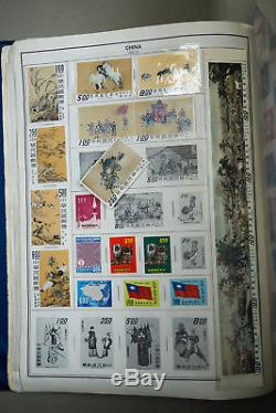 Worldwide A-Z Stamp Collection Strong China PRC+ 15 HUGE Stuffed Standard Albums