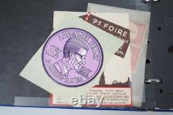 Worldwide Accumulation Of 535 Cinderellas & Airmail Etiquettes In Album