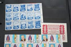 Worldwide Accumulation Of 535 Cinderellas & Airmail Etiquettes In Album