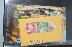Worldwide Accumulation Of 535 Cinderellas & Airmail Etiquettes In Album