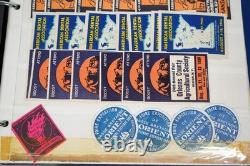 Worldwide Accumulation Of 535 Cinderellas & Airmail Etiquettes In Album