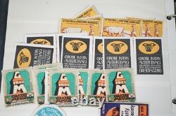 Worldwide Accumulation Of 535 Cinderellas & Airmail Etiquettes In Album