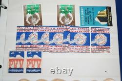 Worldwide Accumulation Of 535 Cinderellas & Airmail Etiquettes In Album