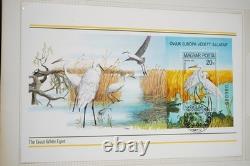 Worldwide Birds Topical Collection Of 250+ Stamps Mnh In Album 1 Fdc