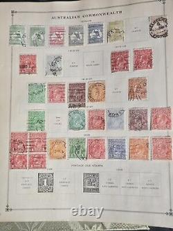 Worldwide Classic Stamp Collection in Loaded Old Scott Junior Album