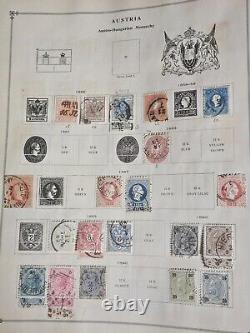 Worldwide Classic Stamp Collection in Loaded Old Scott Junior Album