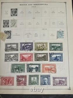 Worldwide Classic Stamp Collection in Loaded Old Scott Junior Album