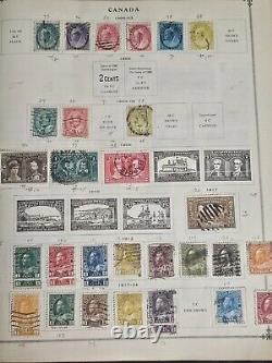 Worldwide Classic Stamp Collection in Loaded Old Scott Junior Album