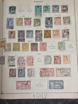 Worldwide Classic Stamp Collection in Loaded Old Scott Junior Album