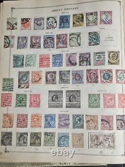 Worldwide Classic Stamp Collection in Loaded Old Scott Junior Album