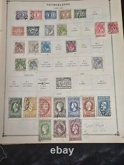 Worldwide Classic Stamp Collection in Loaded Old Scott Junior Album