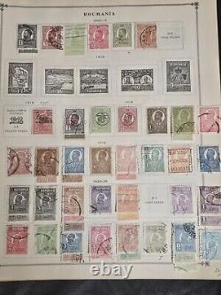 Worldwide Classic Stamp Collection in Loaded Old Scott Junior Album