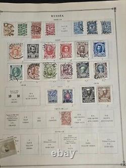 Worldwide Classic Stamp Collection in Loaded Old Scott Junior Album