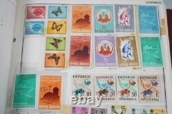 Worldwide Collection Of 1,250+ Stamps Mint & Used Stored In Harris Album