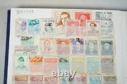 Worldwide Collection Of 1,375 Stamps Mostly Used Stored In Cruiser Stock Book