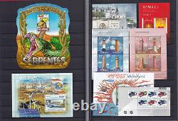 Worldwide Collection Of 62 Mnh Miniature Sheets In Stock Book Free Shipping