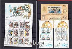 Worldwide Collection Of 62 Mnh Miniature Sheets In Stock Book Free Shipping