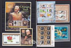 Worldwide Collection Of 62 Mnh Miniature Sheets In Stock Book Free Shipping