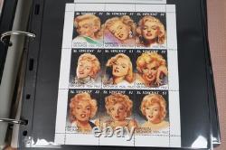 Worldwide Collection Of 825+ Blocks/sheets/squares Mint & Used Stored In Album