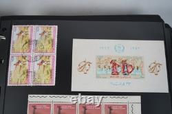 Worldwide Collection Of 825+ Blocks/sheets/squares Mint & Used Stored In Album