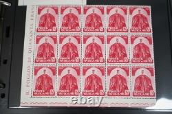 Worldwide Collection Of 825+ Blocks/sheets/squares Mint & Used Stored In Album