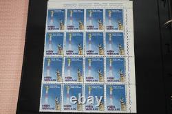 Worldwide Collection Of 825+ Blocks/sheets/squares Mint & Used Stored In Album