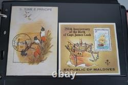 Worldwide Collection Of 825+ Blocks/sheets/squares Mint & Used Stored In Album