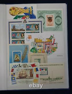 Worldwide Collection of Miniature Sheets, Blocks and Stamps in a New Album #5084