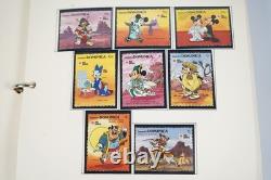 Worldwide Disney 1991 Collection Of 185 Stamps & 70 Sheets All Mint In Album