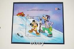 Worldwide Disney 1991 Collection Of 185 Stamps & 70 Sheets All Mint In Album