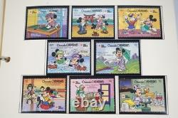 Worldwide Disney 1991 Collection Of 185 Stamps & 70 Sheets All Mint In Album