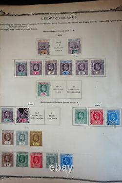 Worldwide G-V Antique Stamp Collection in Scott Brown Album
