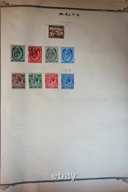Worldwide G-V Antique Stamp Collection in Scott Brown Album