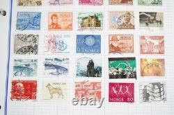Worldwide N-p Collection Of 1,925+ Stamps Mint & Used Stored In Album