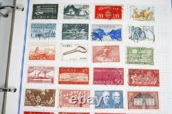 Worldwide N-p Collection Of 1,925+ Stamps Mint & Used Stored In Album