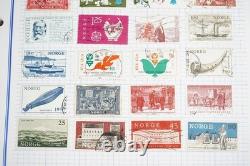 Worldwide N-p Collection Of 1,925+ Stamps Mint & Used Stored In Album
