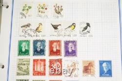 Worldwide N-p Collection Of 1,925+ Stamps Mint & Used Stored In Album